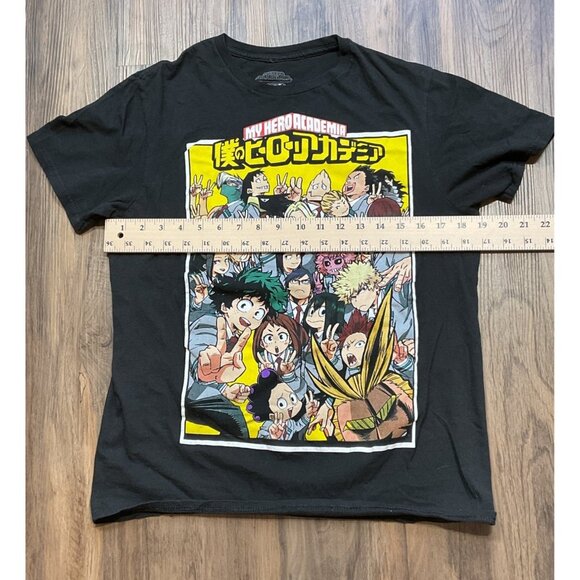 My Hero Academia Funimation Licensed T-Shirt M Black With Colorful Anime Charact - Picture 6 of 7